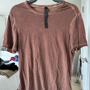 Lululemon Men's Casual Brown T-Shirt
